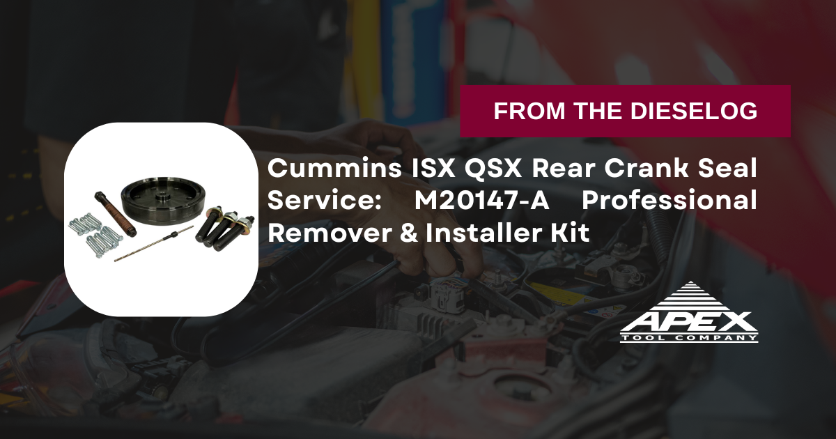 M20147-A Cummins ISX QSX rear crankshaft seal remover installer kit